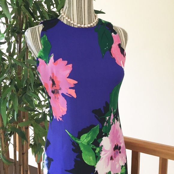 Vince Camuto Floral Shift Dress Size 4 - Picture 5 of 9